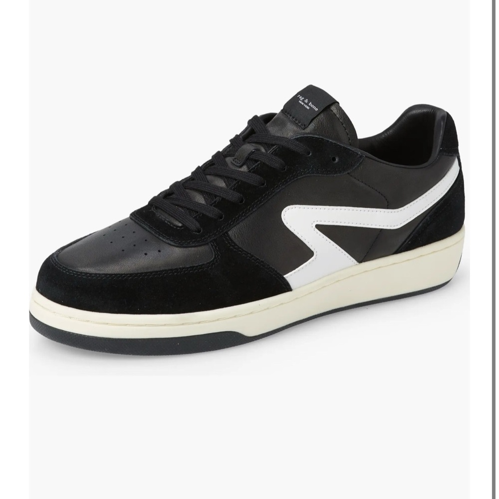 Rag & Bone Men's Black and Cream Sneakers size 11